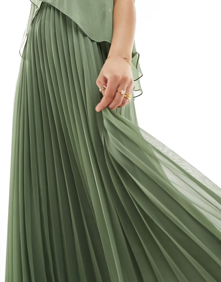 Rochie midi ASOS, verde