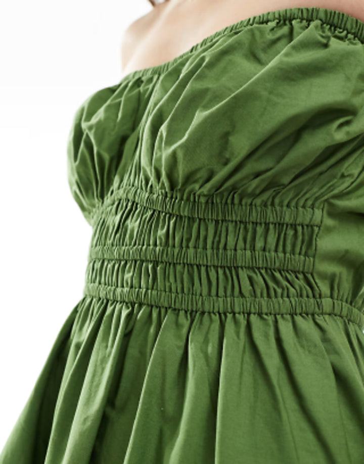 Rochie midi ASOS, verde