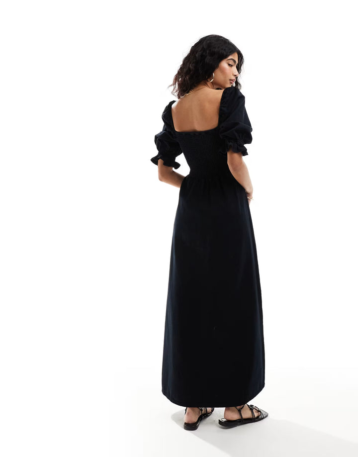 Rochie maxi ASOS, negru