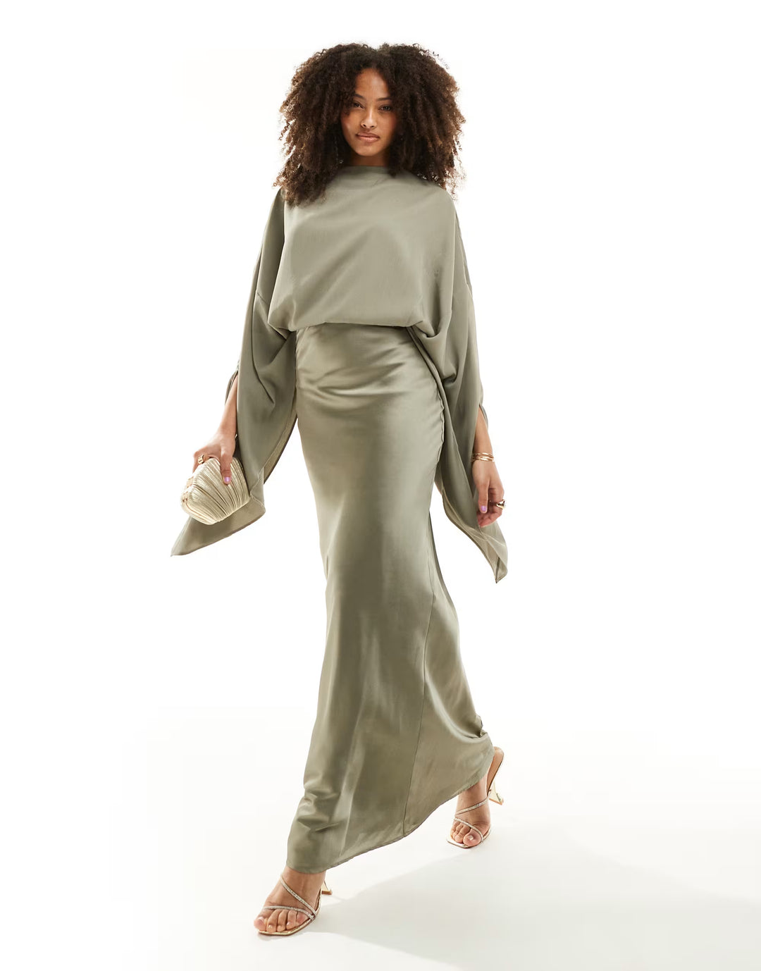 Rochie maxi ASOS, verde