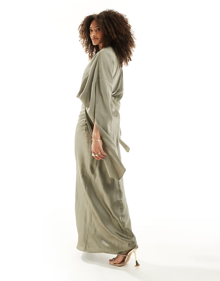 Rochie maxi ASOS, verde