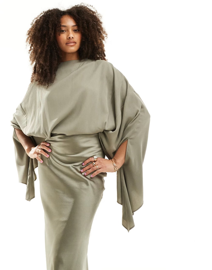 Rochie maxi ASOS, verde