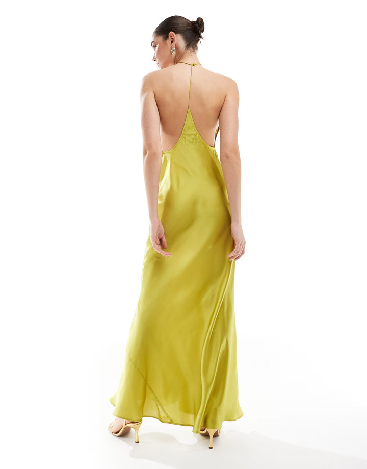 Rochie maxi ASOS, verde