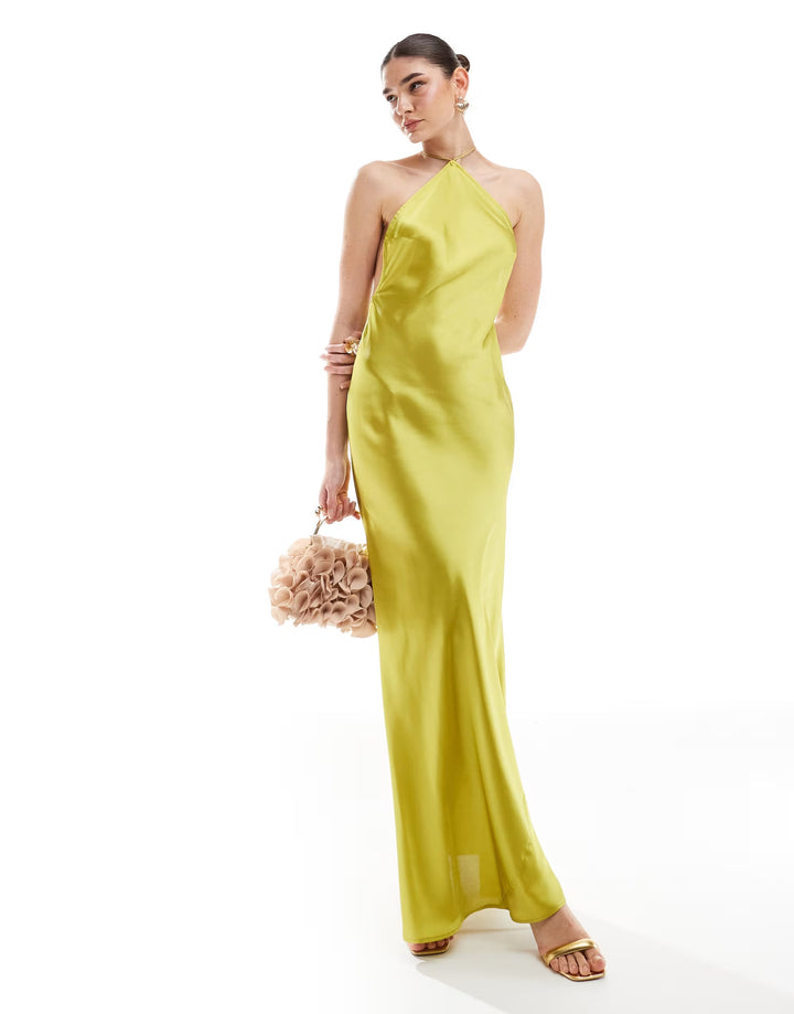 Rochie maxi ASOS, verde