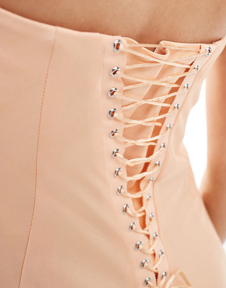 Rochie midi ASOS, portocaliu
