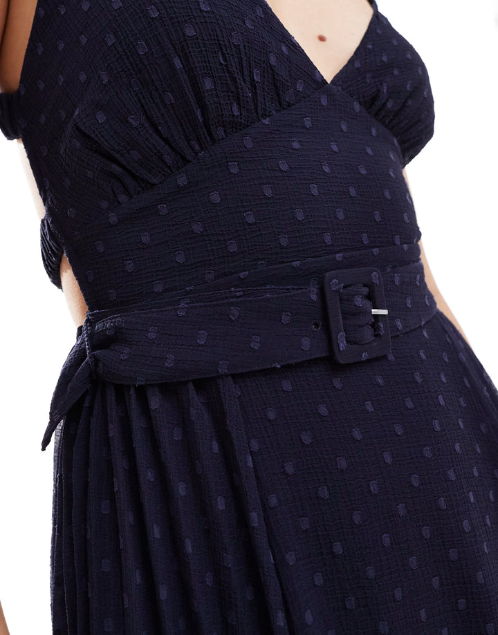 Rochie midi ASOS, albastru
