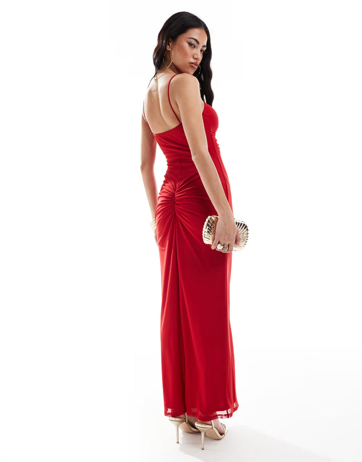 Rochie maxi ASOS, rosu