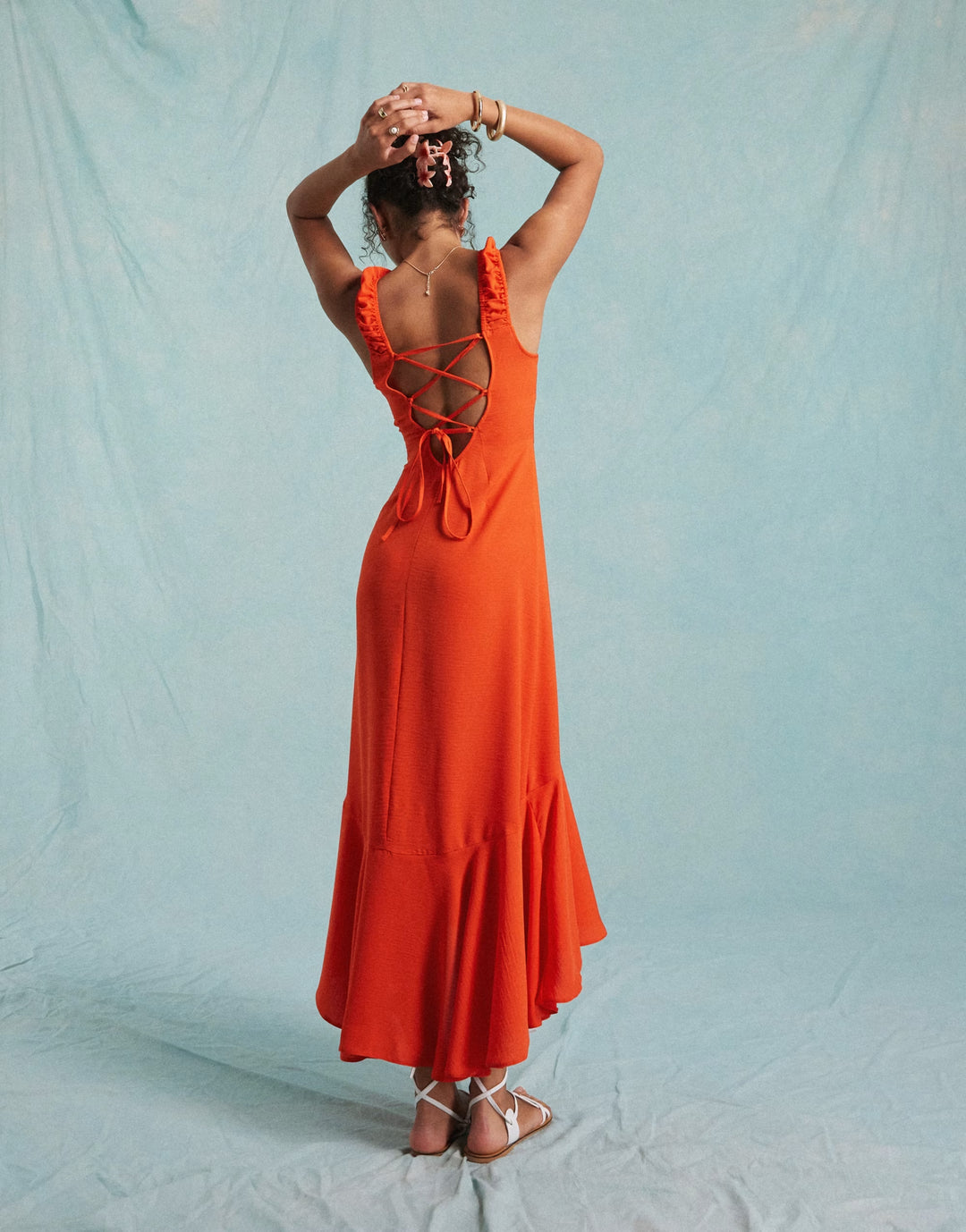 Rochie maxi MISS SELFRIDGE, portocaliu