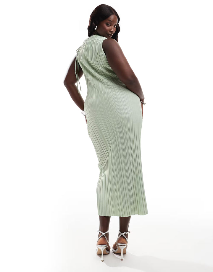 Rochie midi ASOS, verde