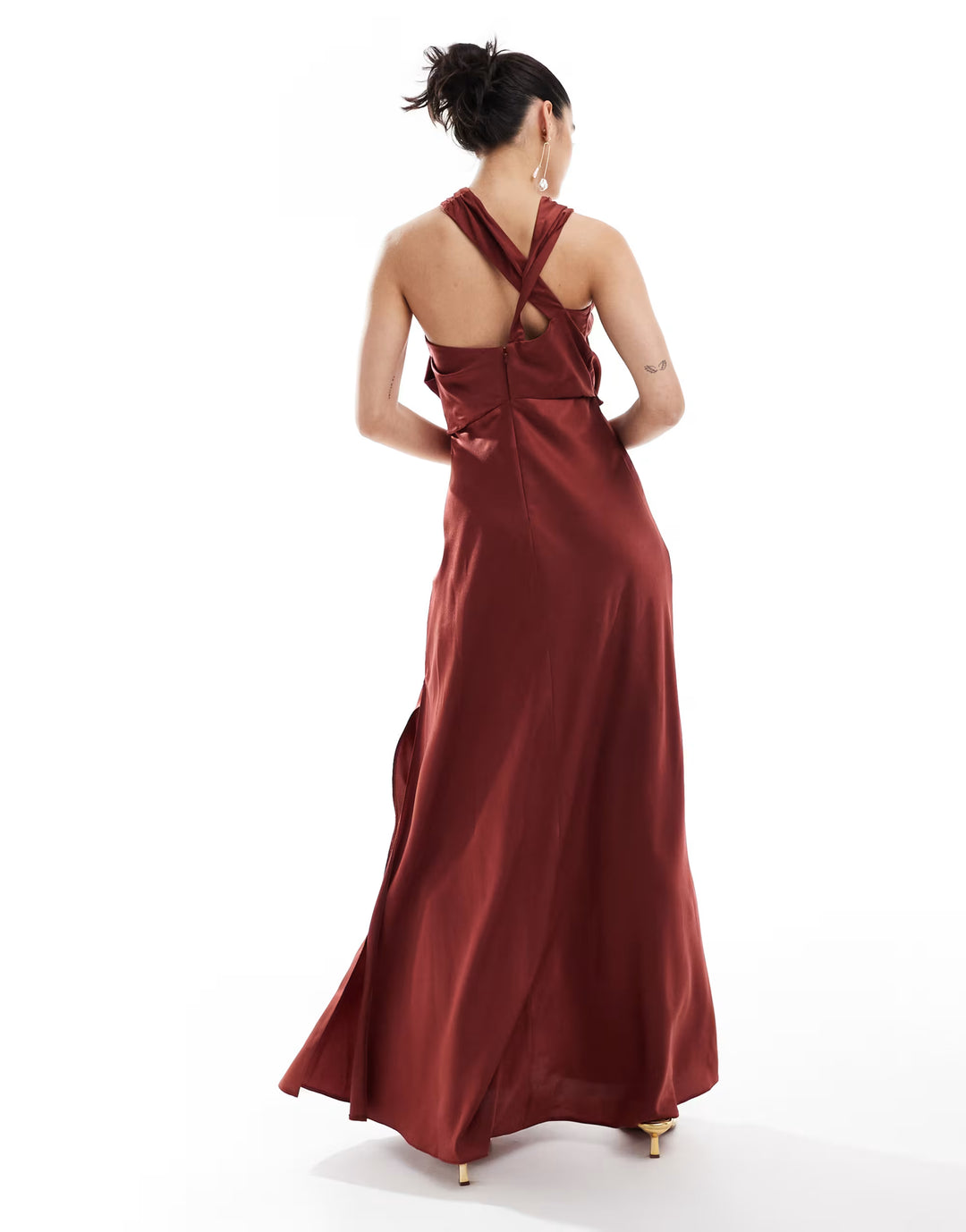 Rochie maxi ASOS, maro