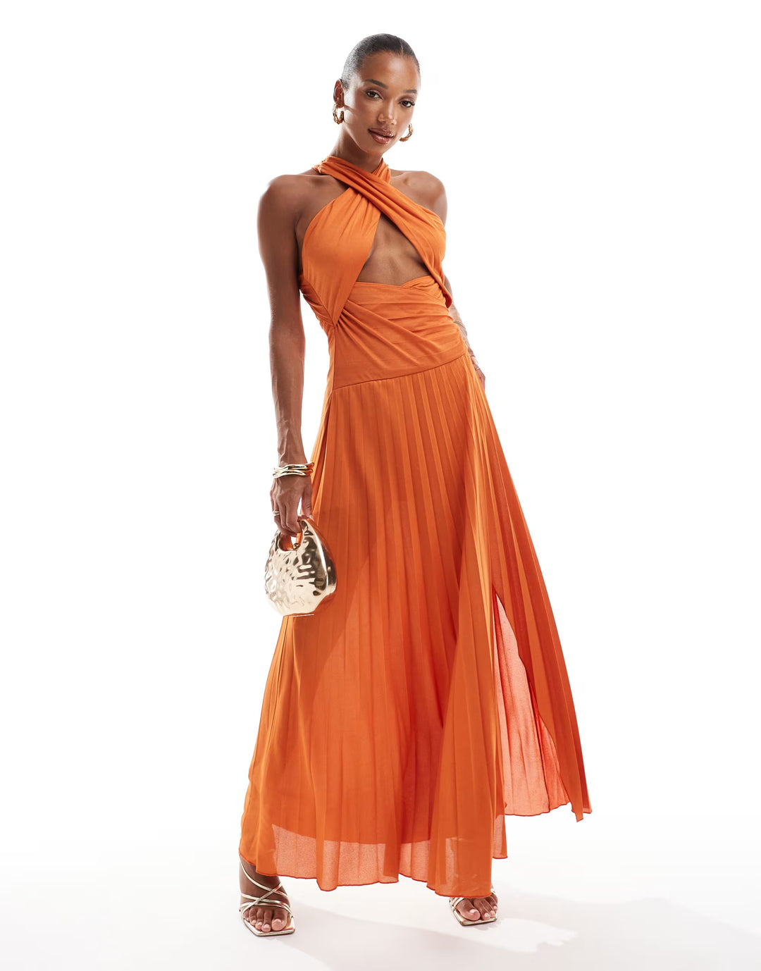 Rochie maxi ASOS, portocaliu