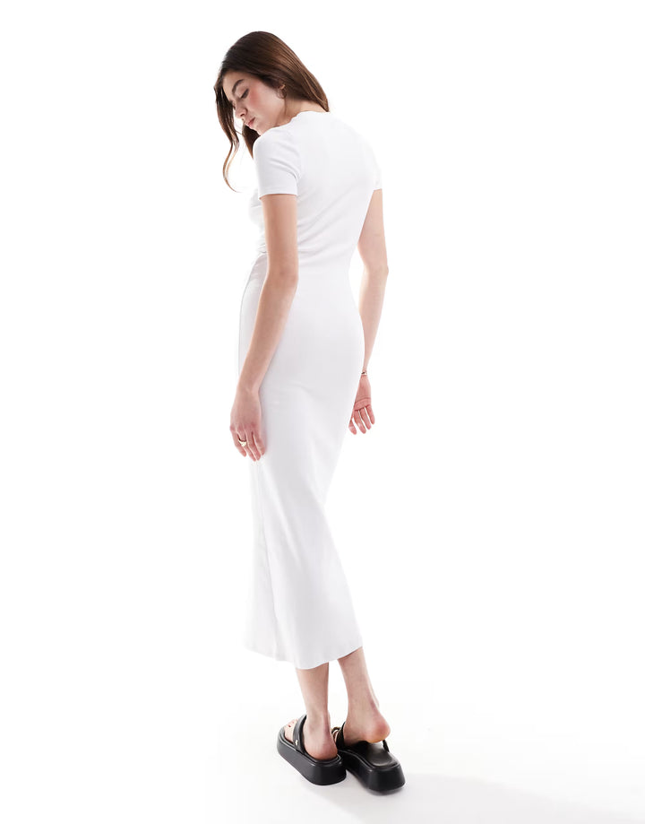 Rochie maxi ASOS, alb