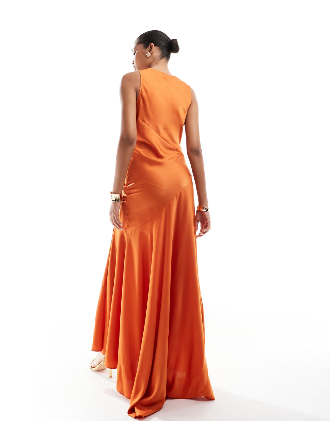 Rochie maxi ASOS, portocaliu