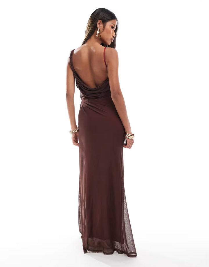 Rochie maxi ASOS, maro