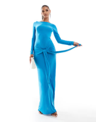 Rochie maxi ASOS, albastru