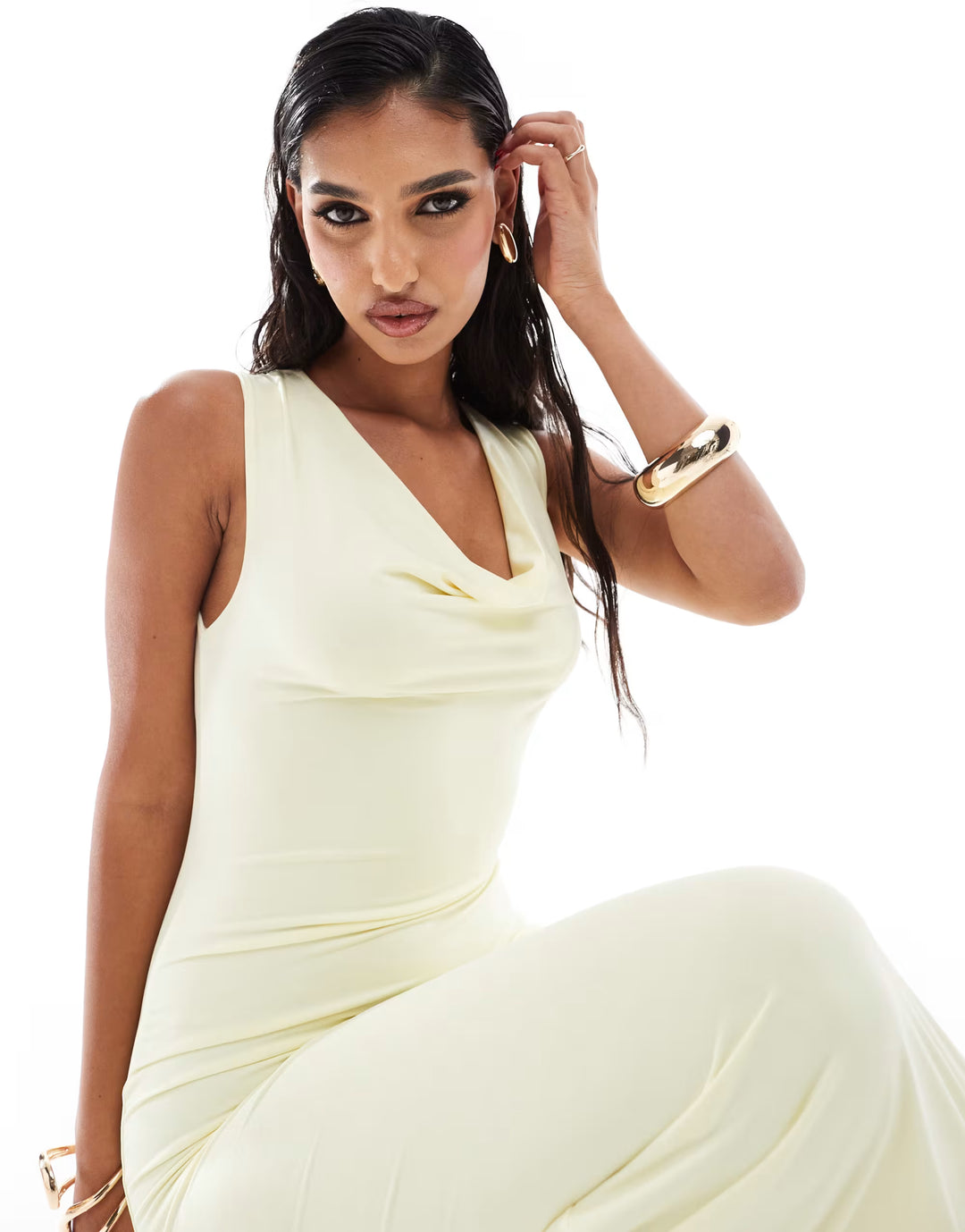 Rochie maxi ASOS, galben