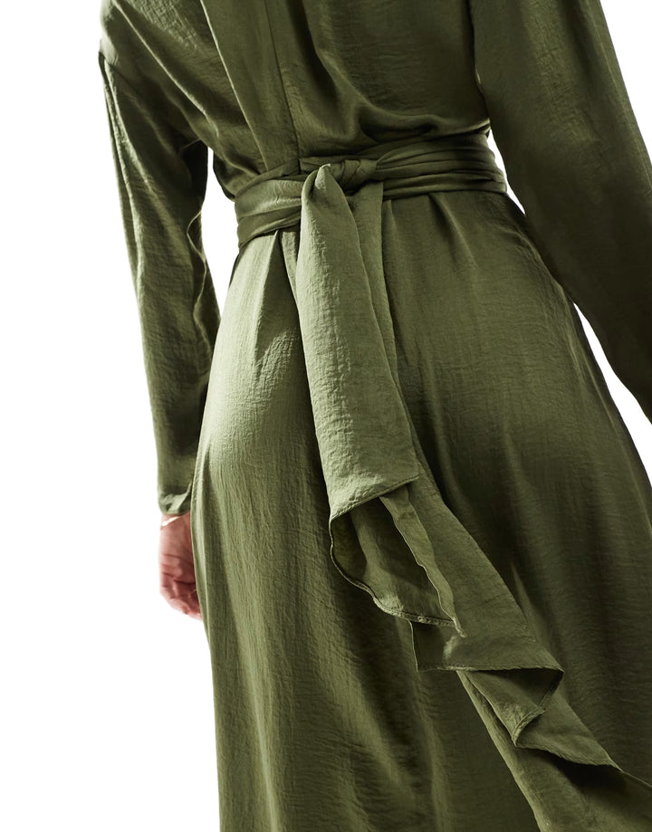 Rochie maxi ASOS, verde