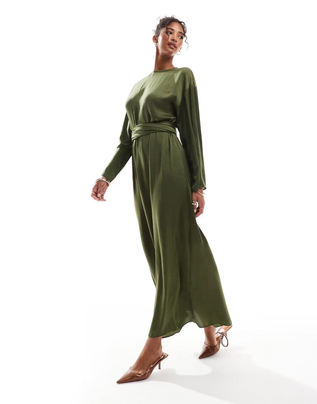 Rochie maxi ASOS, verde