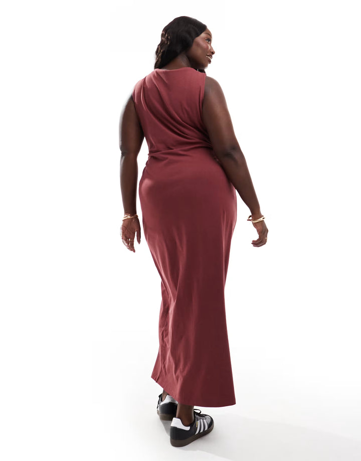 Rochie maxi ASOS, vișiniu