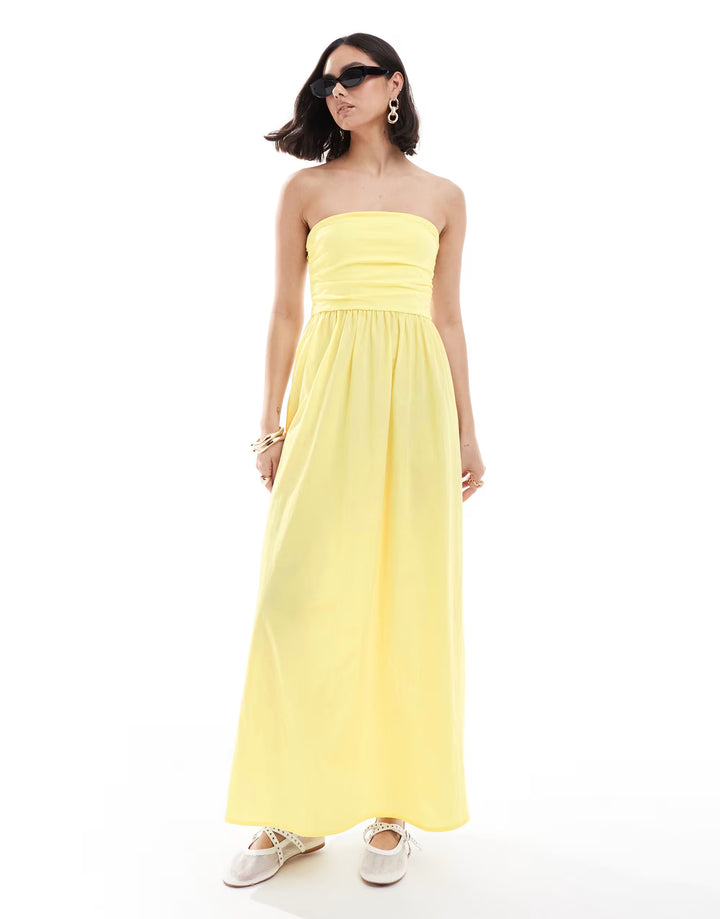 Rochie maxi ASOS, galben