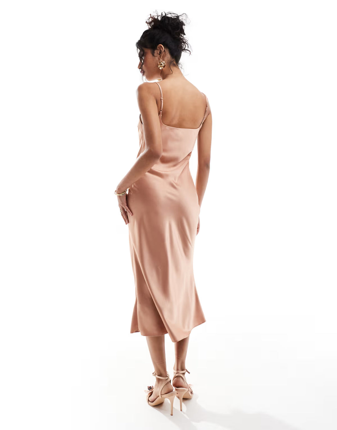 Rochie midi ASOS, maro