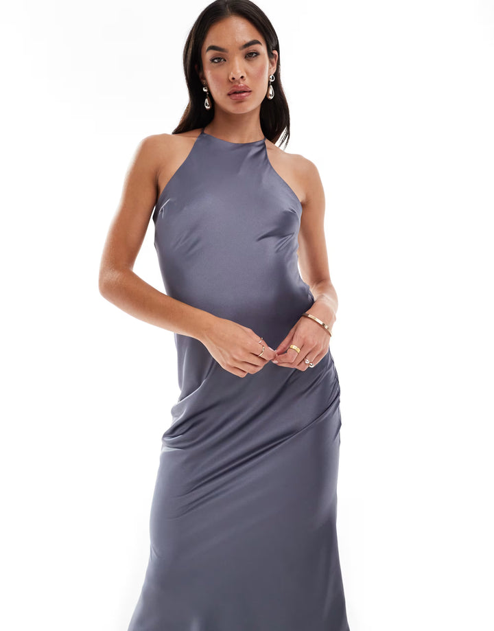 Rochie midi ASOS, mov