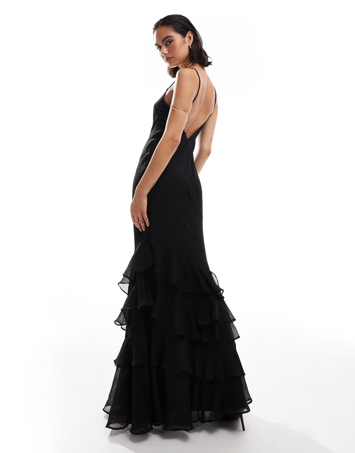 Rochie maxi ASOS, negru