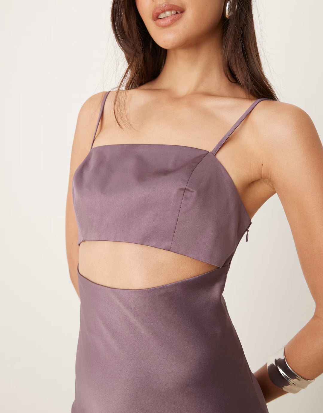 Rochie  midi ASOS, mov