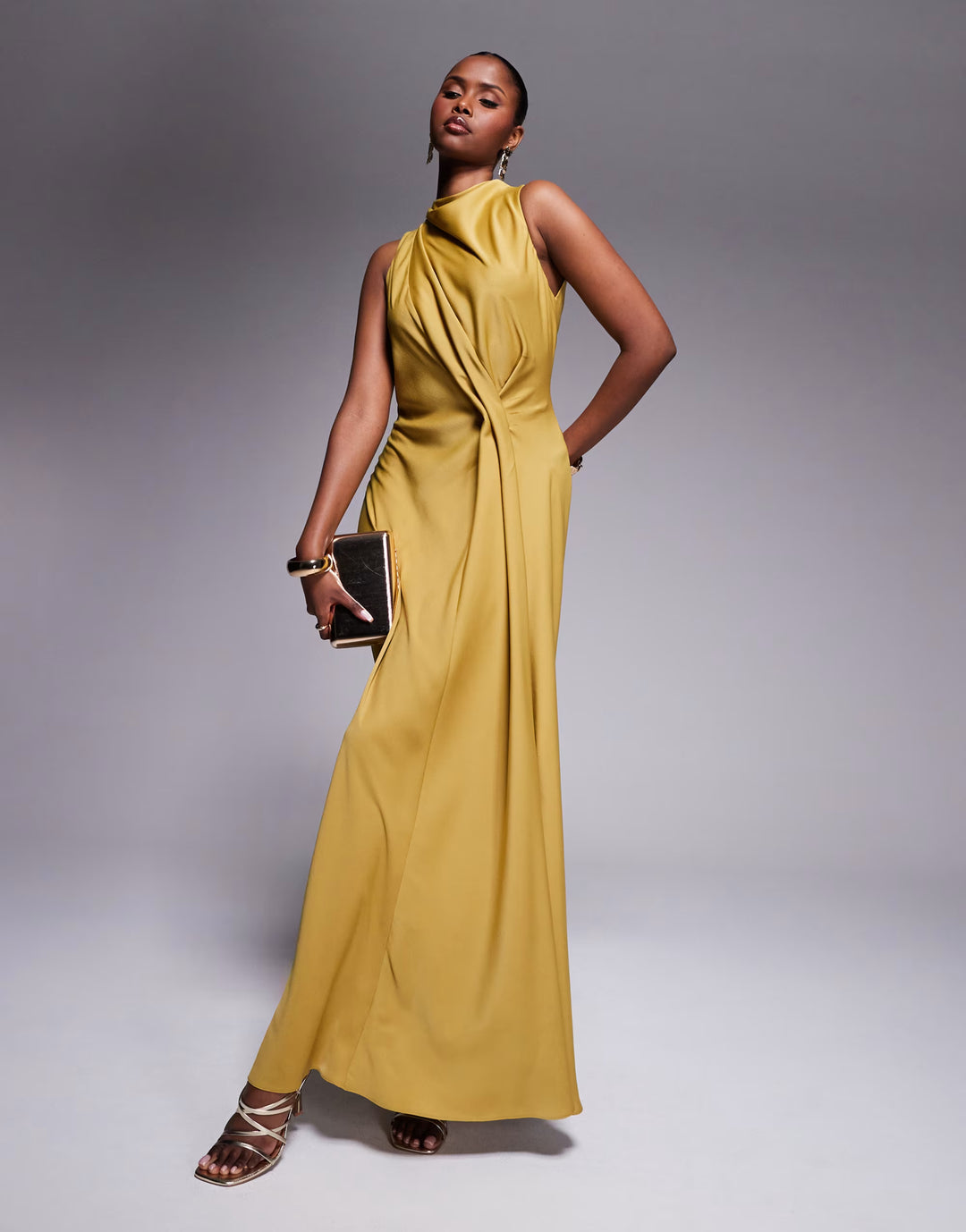 Rochie maxi ASOS, galben