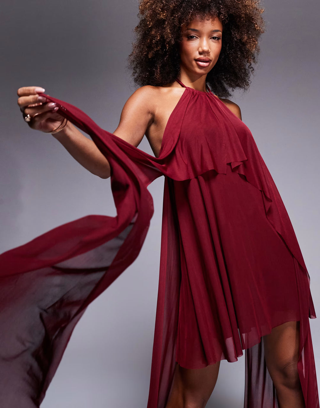 Rochie mini ASOS, vișiniu