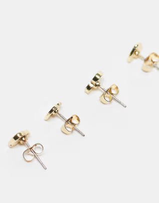 Set cercei PIECES, auriu