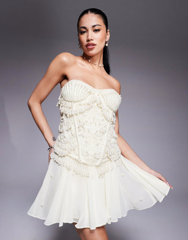 ASOS Cream Occasion Dress