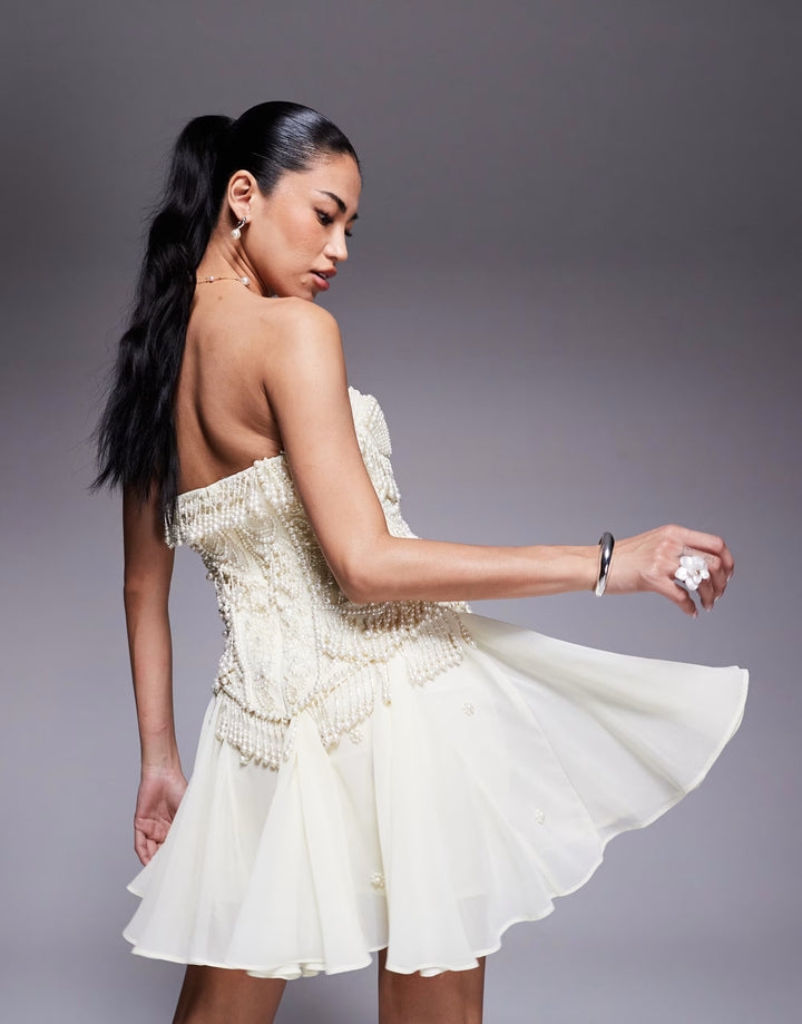 ASOS Cream Occasion Dress