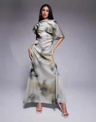 Rochie maxi ASOS, verde
