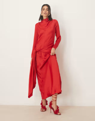 Rochie maxi ASOS, roșu