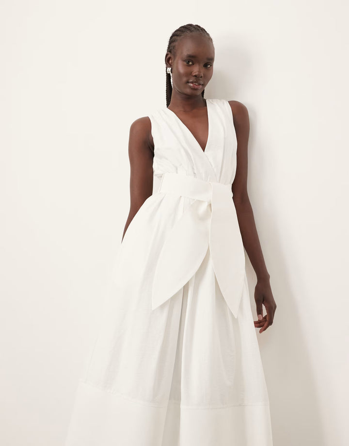 ASOS midi ruha, fehér