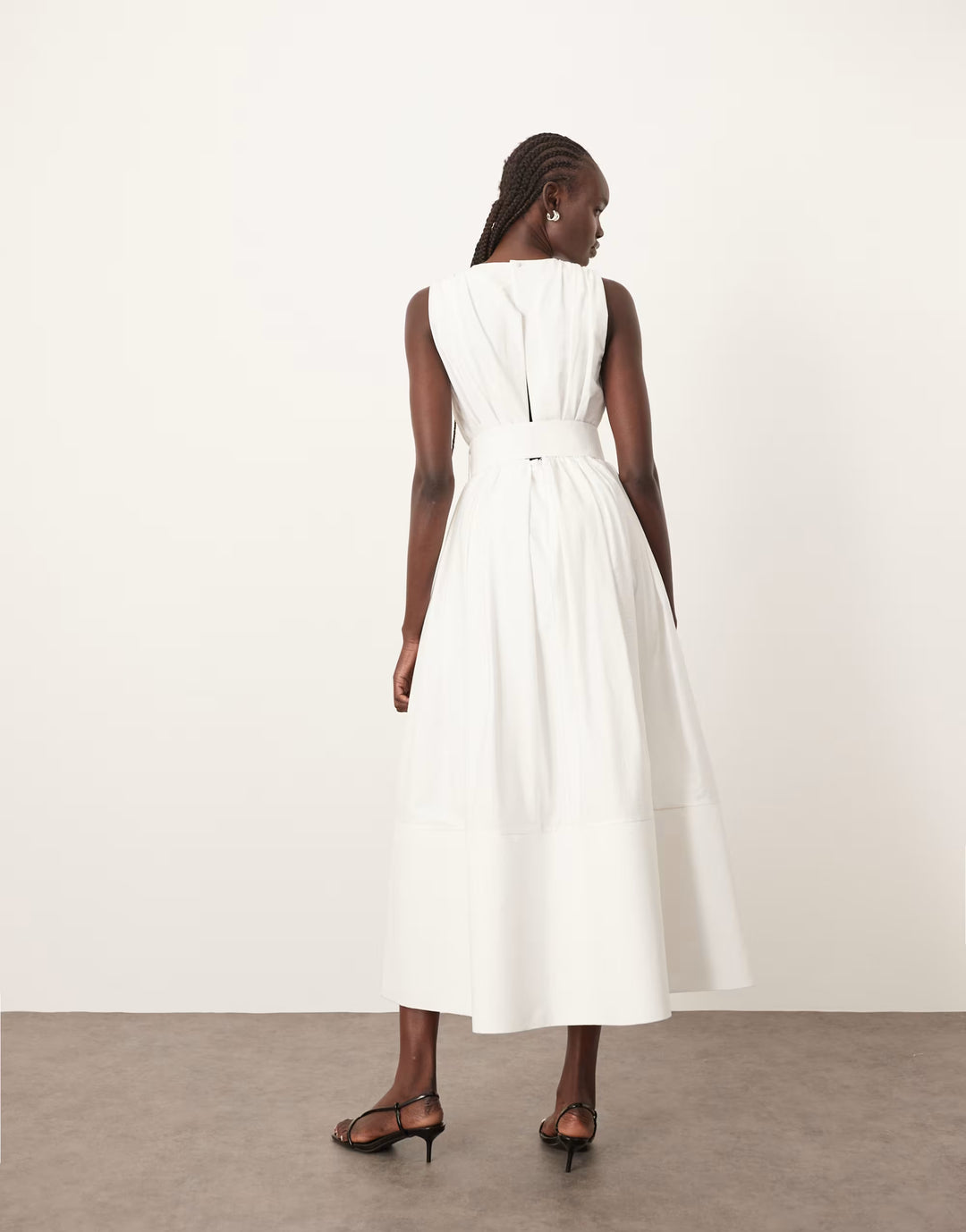 ASOS midi ruha, fehér