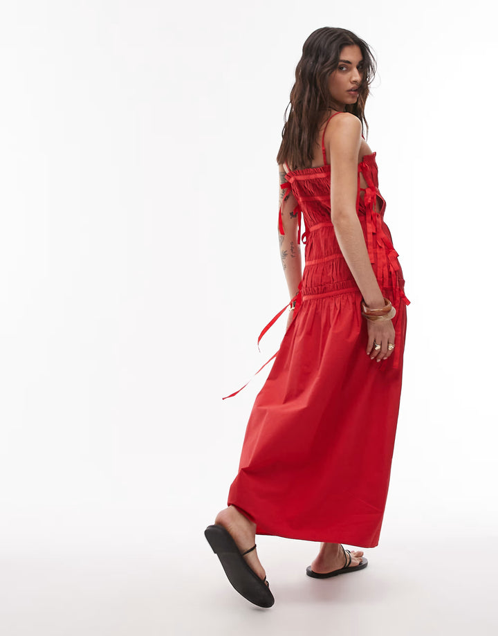 Rochie maxi ASOS, roșu