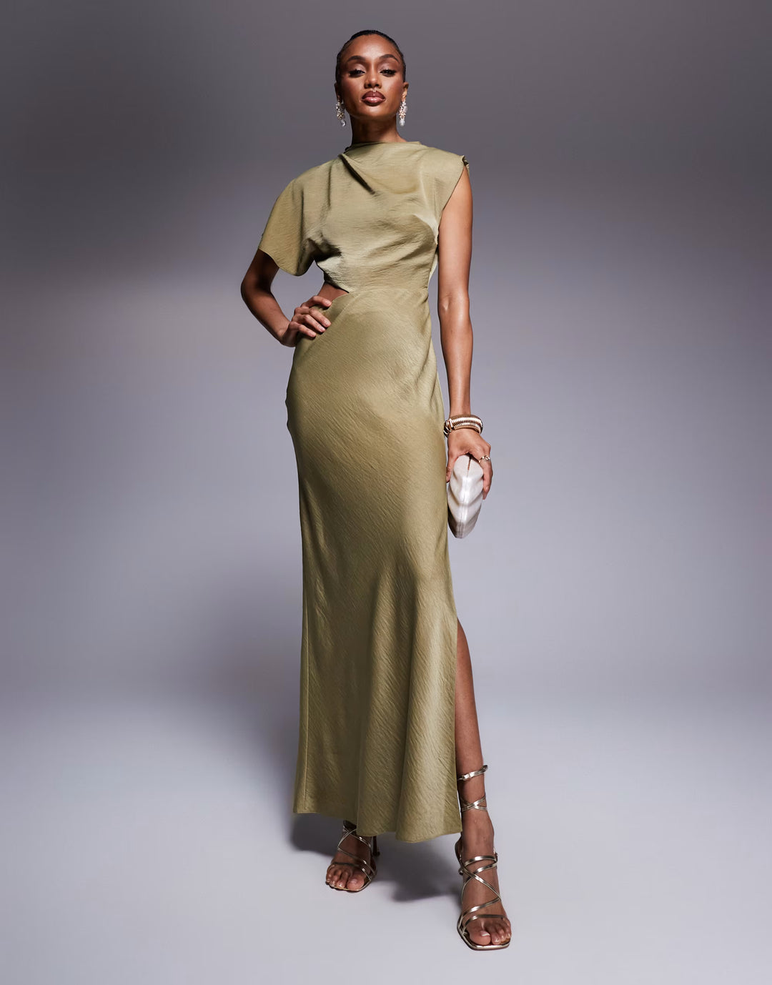 Rochie maxi ASOS, verde