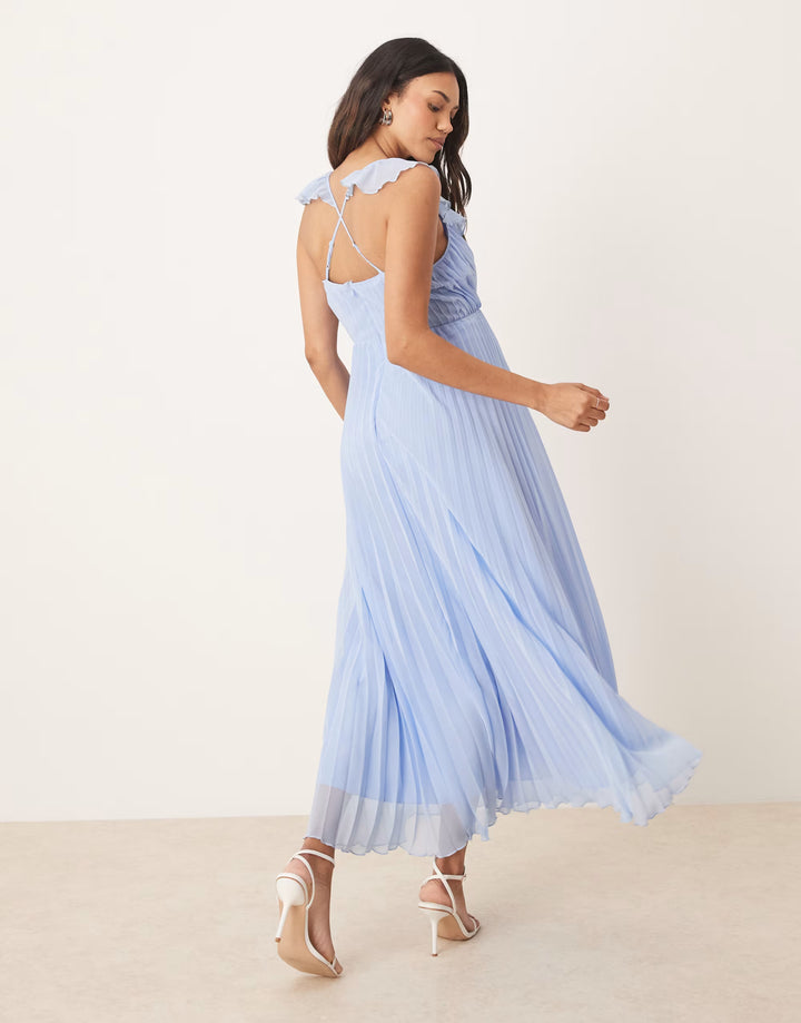 Rochie maxi ASOS, albastru