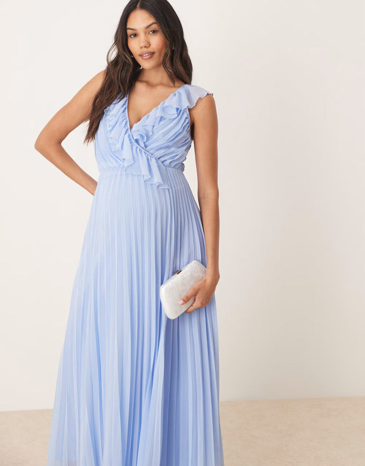 Rochie maxi ASOS, albastru