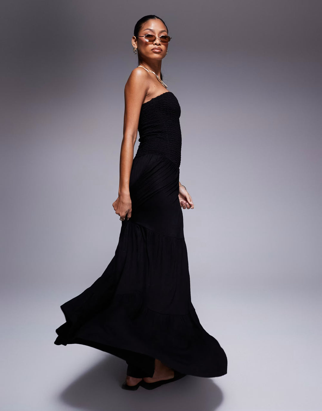 Rochie maxi ASOS, negru