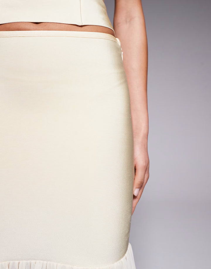 ASOS bézs maxi szoknya