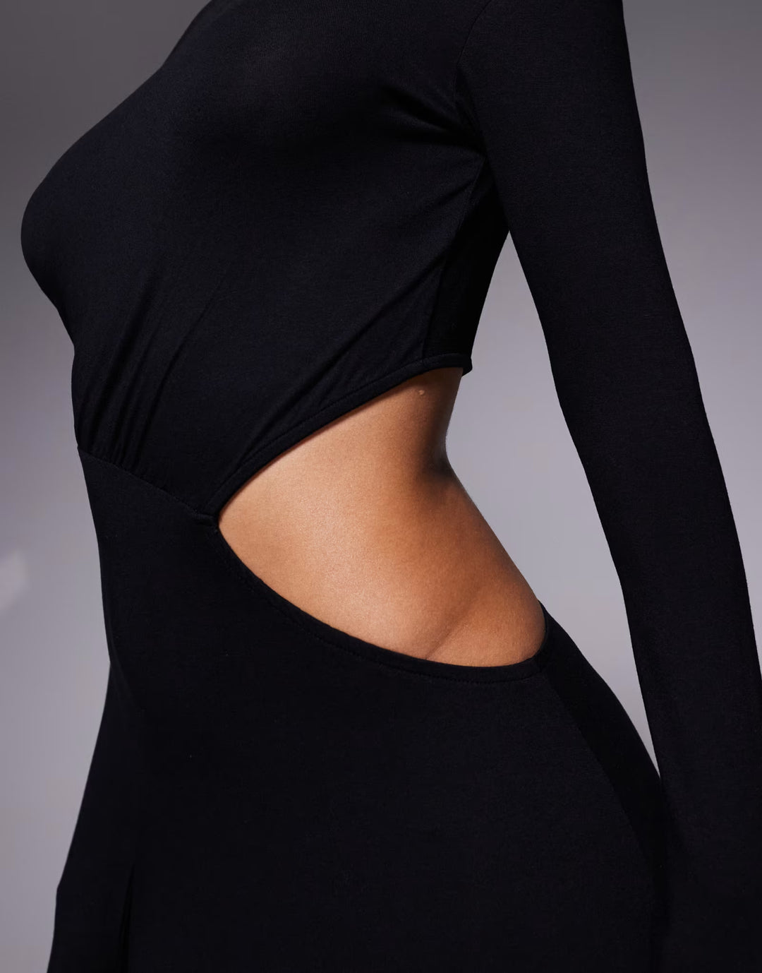 Rochie midi ASOS, negru