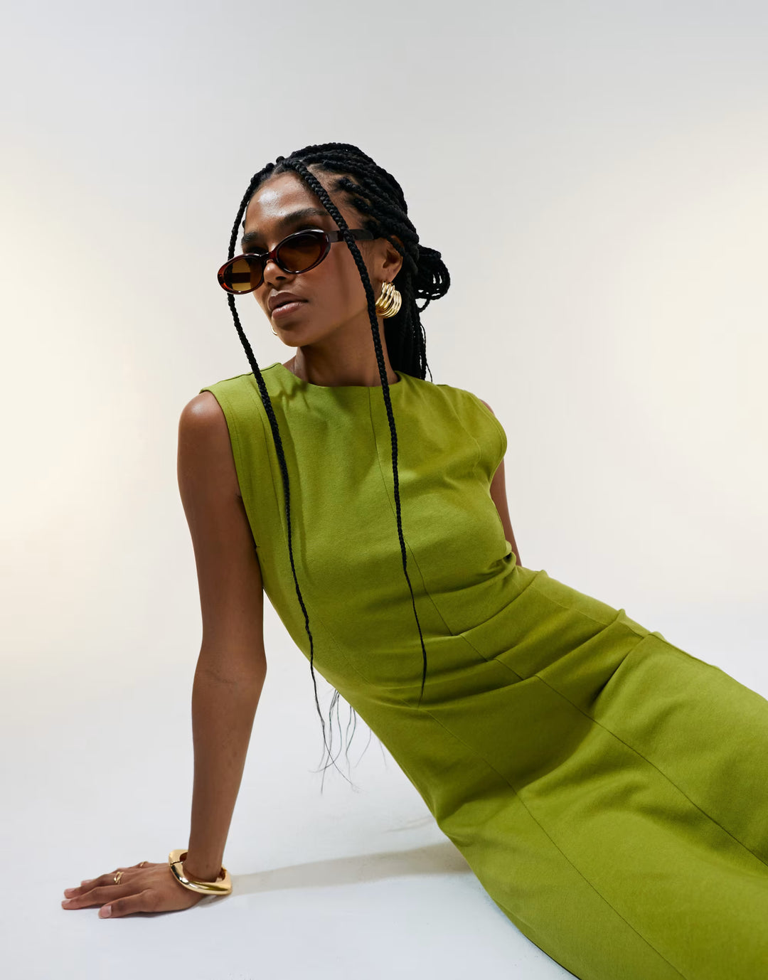 Rochie maxi ASOS, verde
