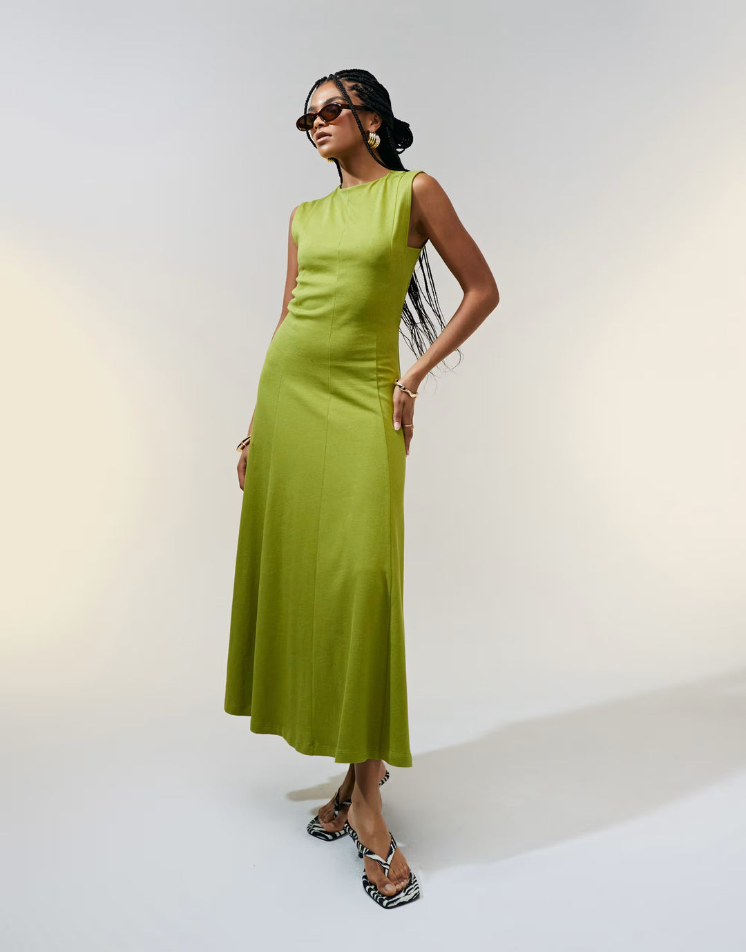 Rochie maxi ASOS, verde