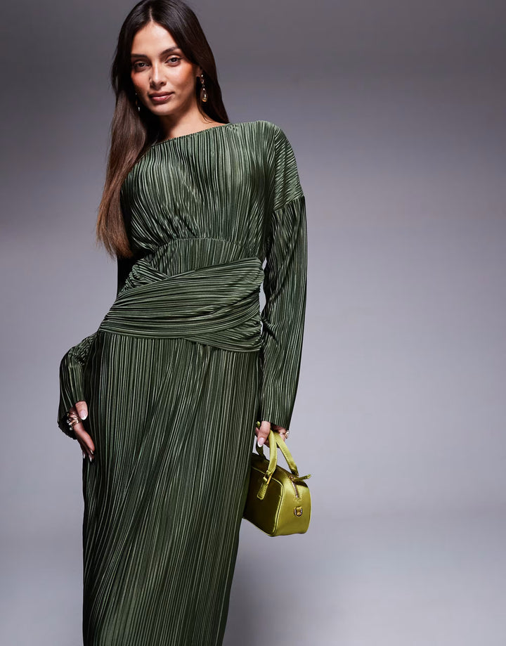 Rochie maxi ASOS, verde