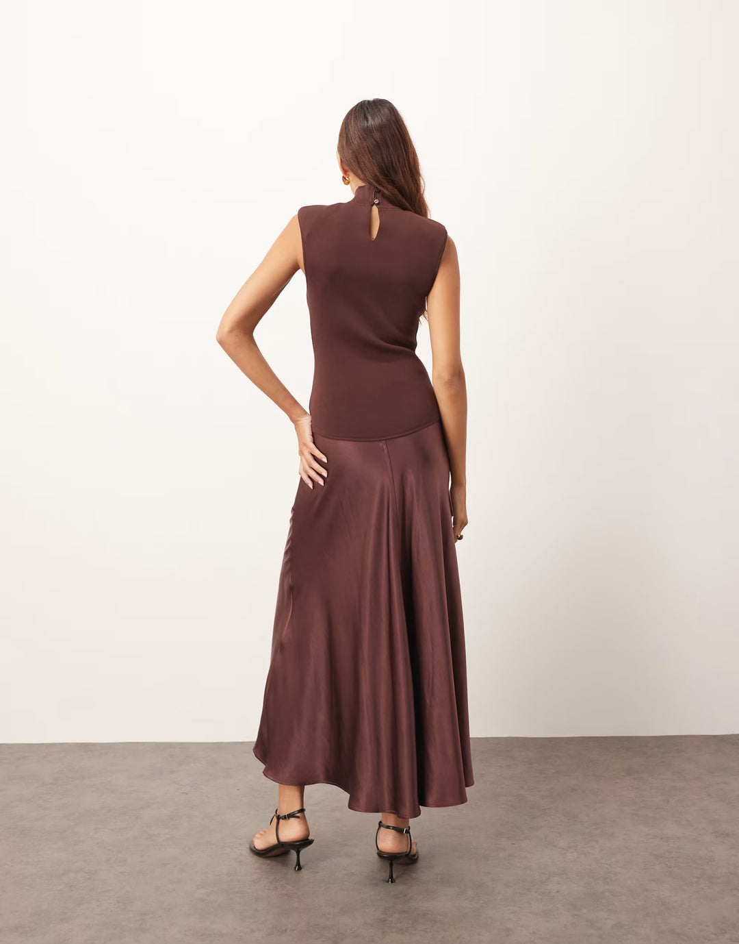 Rochie midi ARRANGE, maro