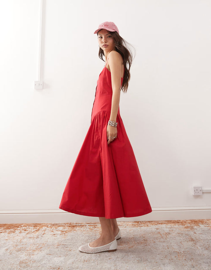 Rochie maxi ASOS, roșu
