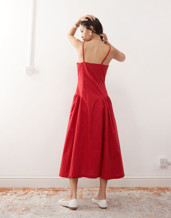 Rochie maxi ASOS, roșu